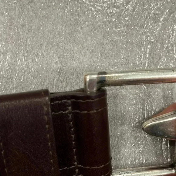 [L]Suzi Roher Brown  Leather Arrow/Heart Patterned WMN Belt - Picture 9 of 9